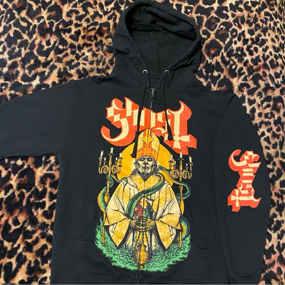 Ghost Papa Emeritus Nihil Serpent Zip Hoodie